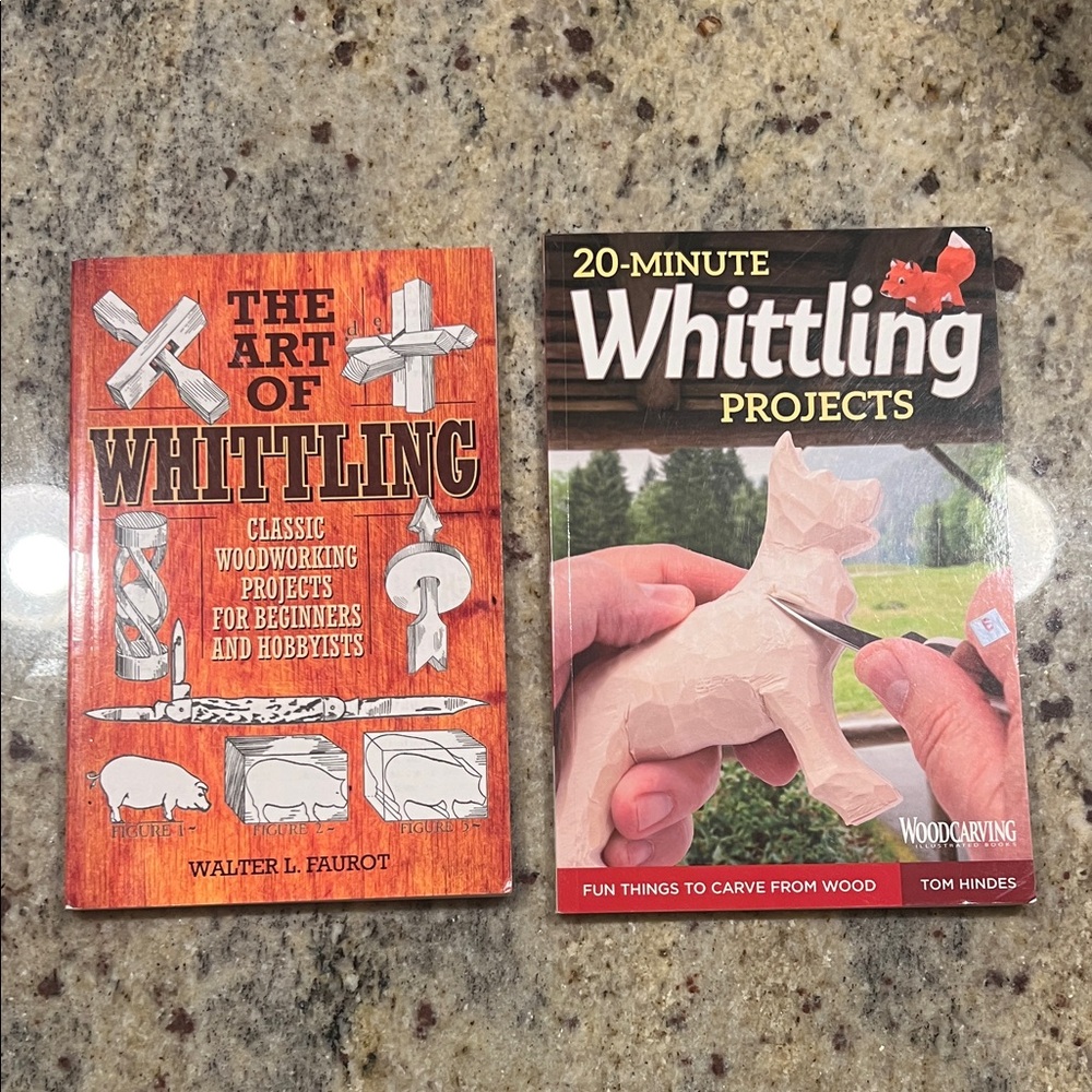 Whittling Project Books Set - Woodcarving Projects For Beginners & Hobbyists